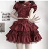 Lolita Gothic Lolita Top and Waitress Cosplay Frilled Lolita Costume Amusement Short Sleeve [Shoki Manufacturing] Dress, Skirt, Outfit, Set, Innocent,