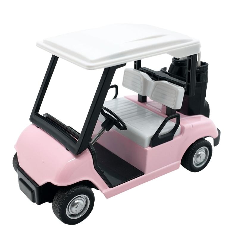 Detailed Miniature Golf Vehicle Alloy 1:20 Scale Golf Cart Pullback Toy Display Piece For Birthday Party Decoration