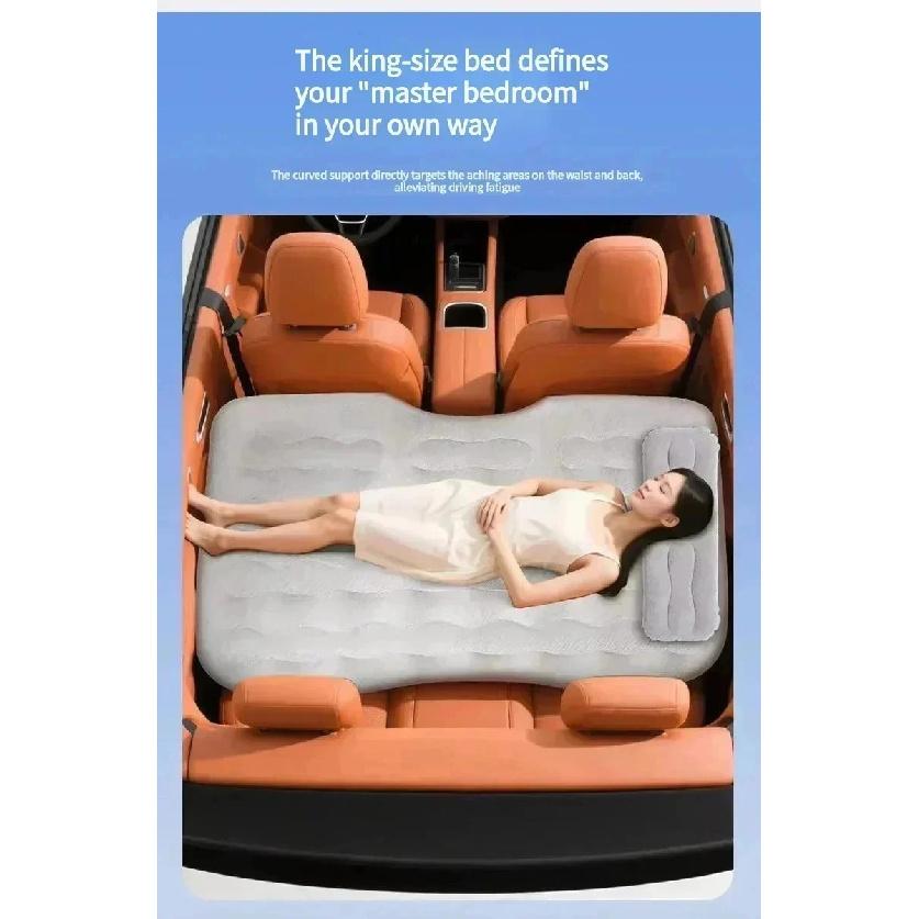 Automatic Car Inflatable Mattress Car Rear Sleeping Pad Travel Bed SUV Car Sleeping Artifact Air Mattress Built-in Air Pump