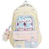 High-value Schoolbag Girls' Junior High School Student Cute Japanese Bar Pain Bag Large-capacity Backpack Student Transparent Backpack