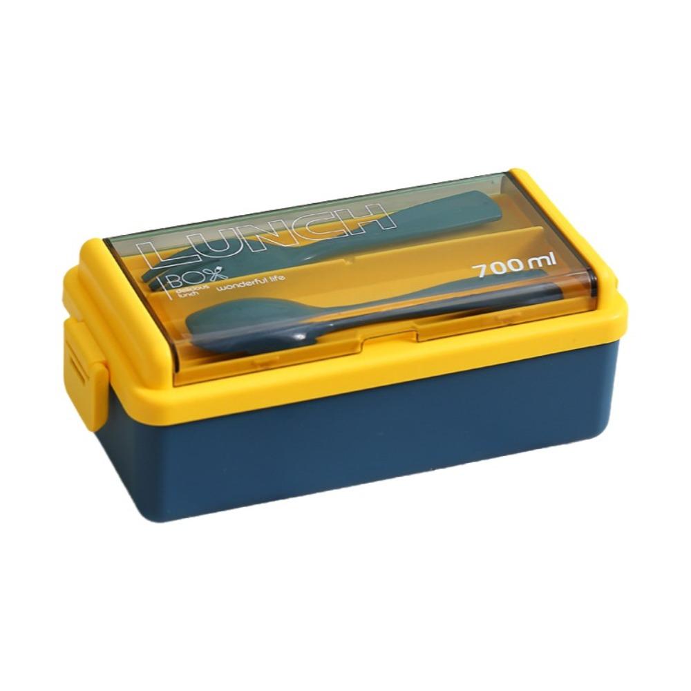 700/1400ml Capacity Portable Lunch Box Leakproof Design Dinnerware Set Camping Use