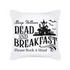 Halloween cartoon pumpkin moon bat house decoration pattern pillowcase bedroom living room sofa cinema car garden pillowcase
