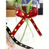 5 Yards Festive Golden Heart Ribbon High-Quality Polyester Holiday Ribbon, Wedding Ribbons, Gift Decoration Ribbons, Small Cake Decoration Ribbons