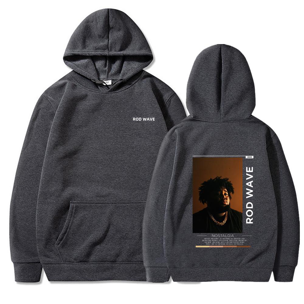 Rod Wave Nostalgia Essential Hoodies Men Women Hooded Sweatshirts Fashion Hip Hop Casual Pullovers Autumn Boys Girls Black Streetwear Hoodie