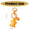 Plastic 3D Turtles Charm Keychain Accessory Fashionable Animal Shape Key Rings Tortoise Bag Decoration for Women