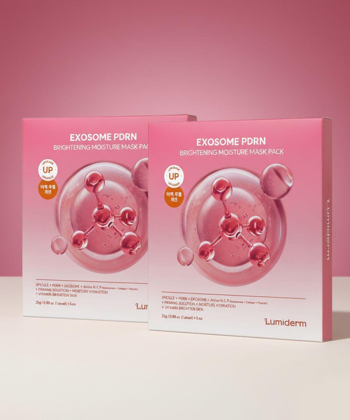 Lumiderm Exosome PDRN Осветляющая увлажняющая маска-патч (10 упаковок)