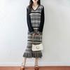 Women Sweater Dress 100% Wool MODERN NEW SAGA V-neck Knit Long Pullover Winter Jumpers Wool Long Dress Female