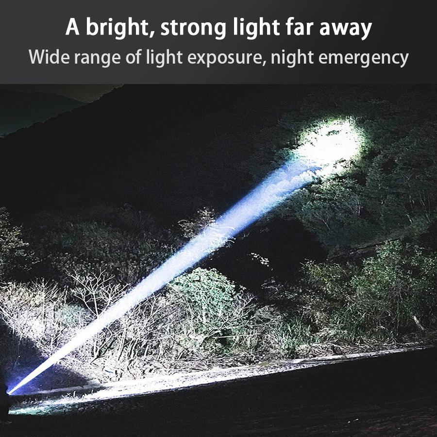 MINI 3LED Flashlights Rechargeable with Built in Battery Torch Portable Outdoor Waterproof Hiking Flashlight Pen Clip HeadLamp