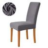 Polar Fleece Dining Chair Covers Stretch Removable Washable Chair Slipcover Big Elastic Chair Cover For Dining Room Home Decor