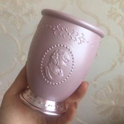 Cosmetic Brush Storage Box Noble Relief Portrait Tube Makeup Beauty Storage Bucket Makeup Tube Desktop Storage Box Pen Holder