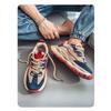 Men's Chunky Sole Sneakers Breathable Mesh Lace-Up Non-Slip Casual Platform Shoes