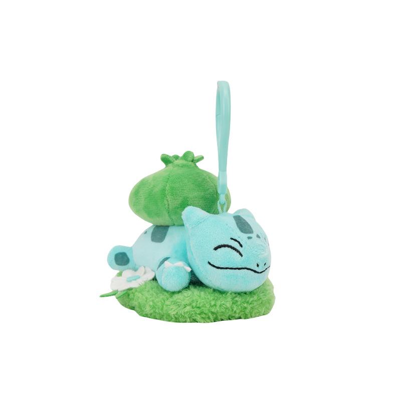 Original Pokemon Plush Keychain Cartoon Toys Pikachu Mew Jigglypuff Squirtle Eevee Snorlax Bulbasaur Doll Kids Kawaii Toy