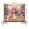 2D Pink Tea Party Backdrop Afternoon Photography Background