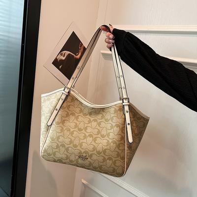 Large Capacity Women's Bag Trend Versatile Shoulder Bag Printing Fashion Retro Casual Tote Bag Tide