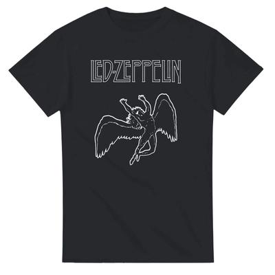 LED ZEPPELIN T-Shirt | Klassisches Rockband-T-Shirt | Baumwollshirt im Vintage-Stil | G