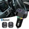 PD 30W Fast Charging Car Charger With Ambient Light Handsfree Bluetooth Player With USB Flash Disk Reading Car BT FM Transmitter