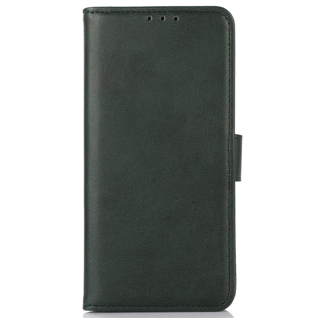 For Samsung Galaxy S25 FE Case Cowhide Texture Leather Wallet Phone Cover with Stand