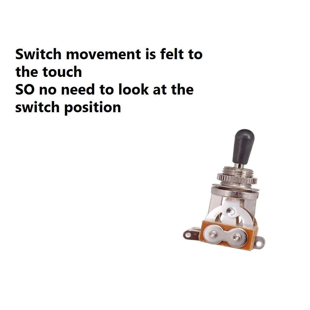 Black Tip 3 Way Switch Pickup Electric Guitar Selector Toggle