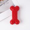 Spiky Bone Dog Chew Toy Puppy Teething Toy Textured Bone Teeth Cleaning Toy for Aggressive Chewers Anxiety Relief