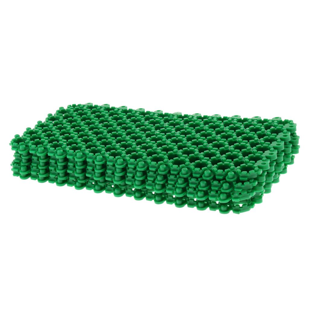 5Pcs Rabbit Mats Cages Plastic Small Animal Cage Hole Mat Easy Clean Green uygun fiyatlı satın