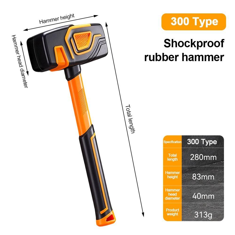 Leather Surface Tile Hammer Multifunctional Square Hammer For Tile Installation