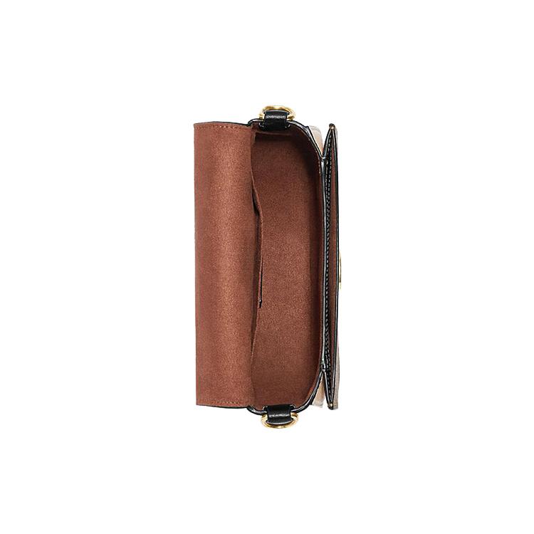 New COACH Cow Leather Saddle Bag, Crossbody Bag, Shoulder Bag Small Size Women's Brown & Rusty CE565-IME7V