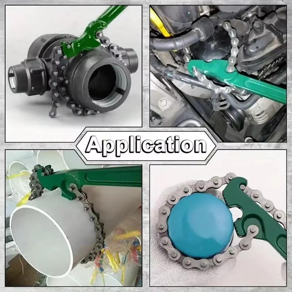 Non Slip Oil Filter Wrench Steel Construction Strap Filter Wrench Oil Compartment