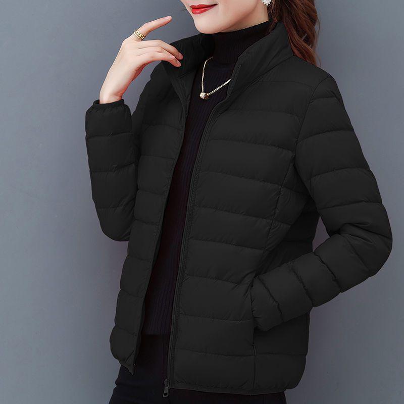 

Зимовий розпродаж 2023: Жіноча легка пухова бавовняна куртка зі стійкою XL (110-125 jin)