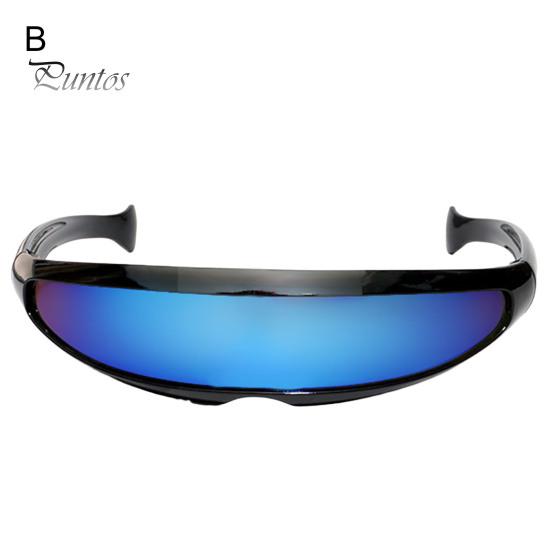 Colorful Sunglasses Novelty Futuristic Mirrored UV Protection Punk X-Men Men Personalized Narrow Sun Glasses for Women Outdoor Fashion