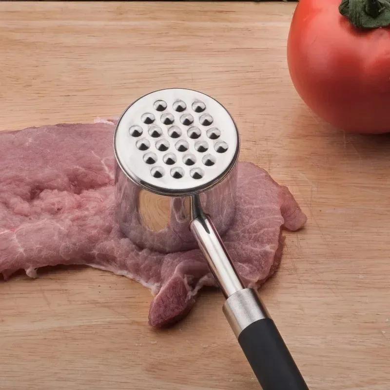 NEU 1 Stück Küchenhelfer Multifunktions Fleischhammer Zwei Seiten Lockere Zartmacher Tragbare Steak Schweinefleisch Werkzeuge Aluminiumlegierung Dropshipping