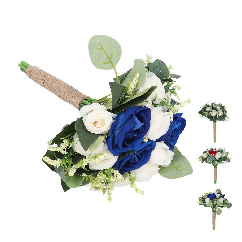 Wedding Bouquet Artificial Fake Flower Bouquet Romantic Bridal Hand Bouquet for Celebration Ceremony