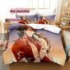 Hololive Vox Akuma Bedding Set Duvet Cover Sheet Printed Bed Set Pillowcase Bed Full Queen King Size Comforter Bedroom