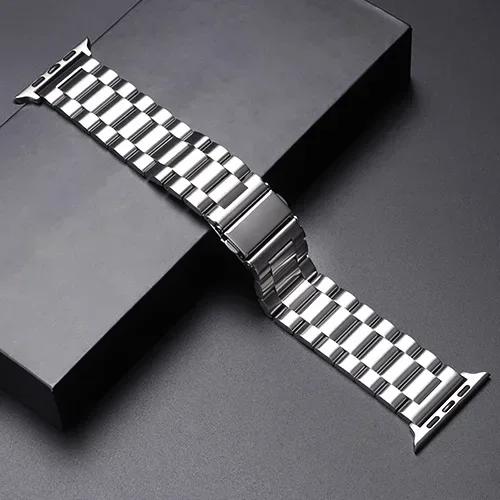 Stainless Steel Strap For Apple Watch Ultra 2 49mm 45mm 41mm 40mm 44mm 46mm Watch Strap Metal Bracelet For iWatch 10 9 8 7 6 5 4