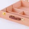Art Storage Box with Dividers Slim Toolbox Secure for Desktop, Studio