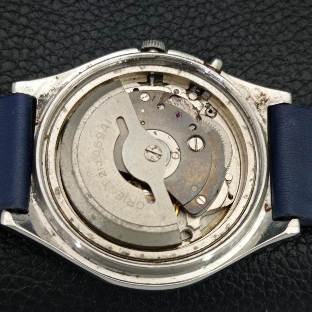 RARE VINTAGE ORIENT AUTOMATIC 46941 JAPAN MENS ORIGINAL DIAL WATCH a704901-1