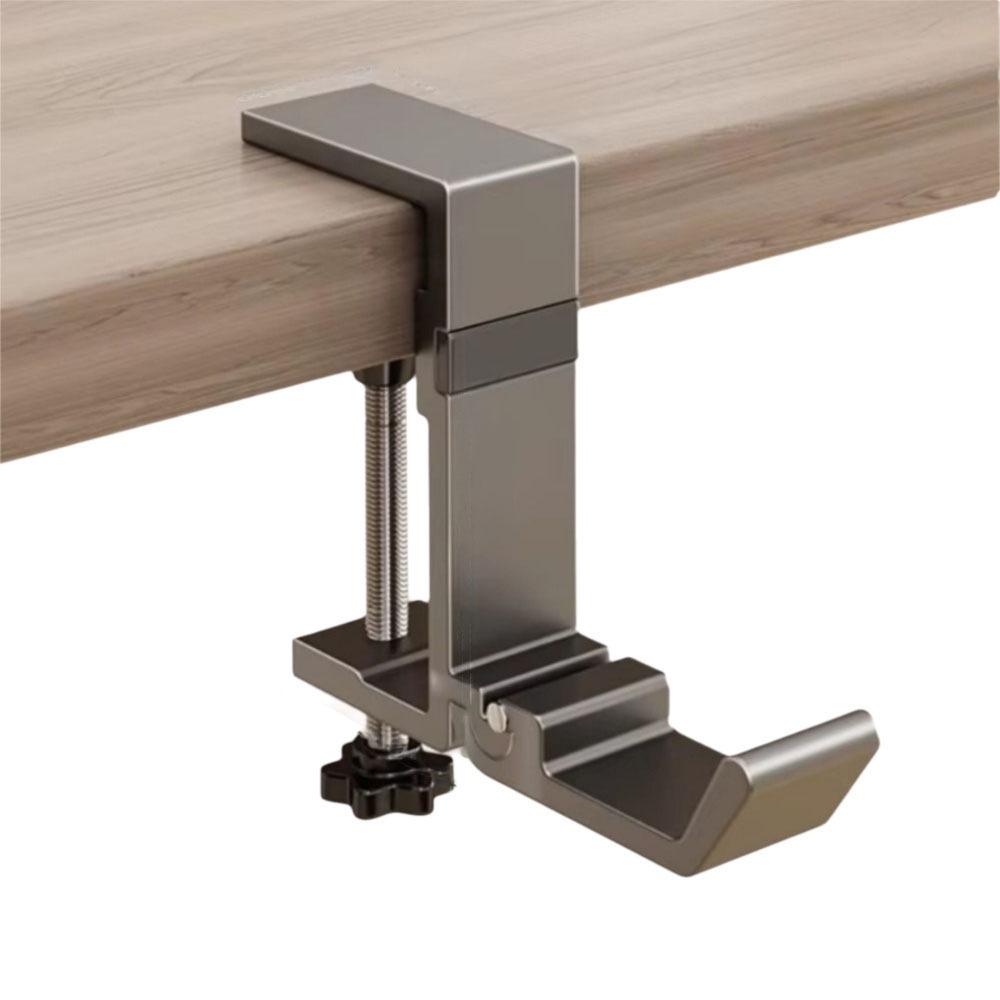 

Punch-free Desk Edge Bag Hook Foldable Desk Headset Hanger Hanging Handbag Holder Office серый