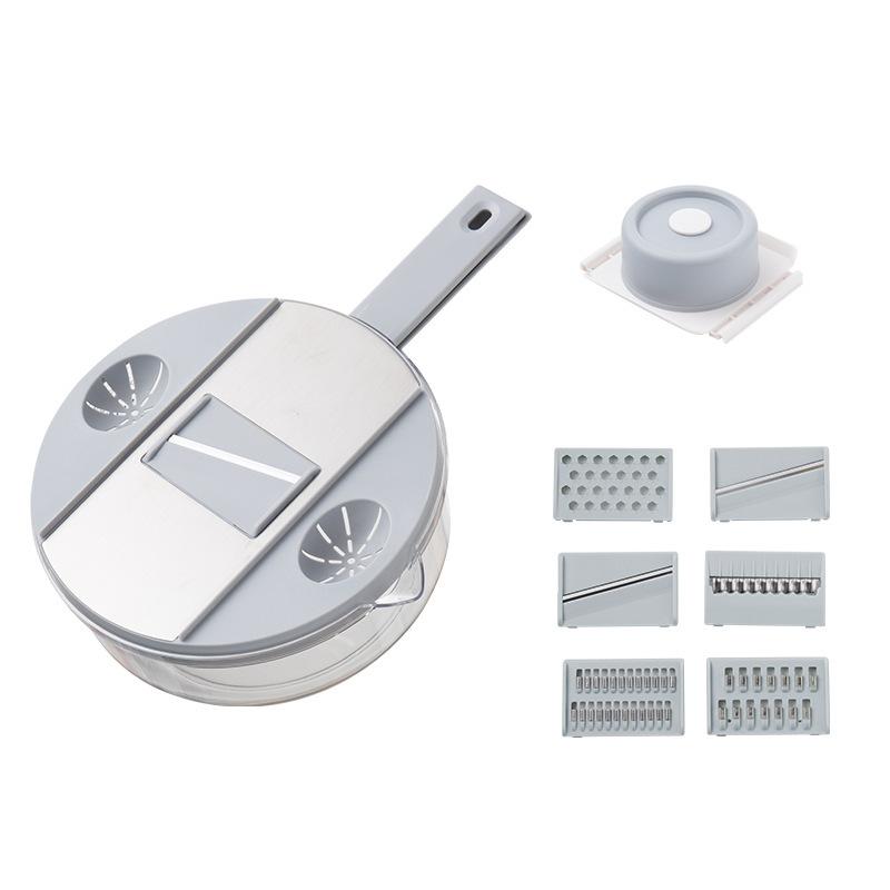 Multifunctional 6-Piece Kitchen Tool Accessory Set Onion Dicer Food Slicer Potatoes Peeler Julienne Vegetable Fruit Vegetables