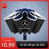 MRS2   2025 Hot Car Sticker Automatic Reflective Stripe Reverse Led Light 10 Ribs Windproof Umbrellas for Mercedes Benz B/C/E/S Class A