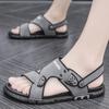Herren Echtleder Sandalen Sommer Klassische Schuhe Hausschuhe Weiche Sandalen Herren Römisch Bequem Laufschuhe