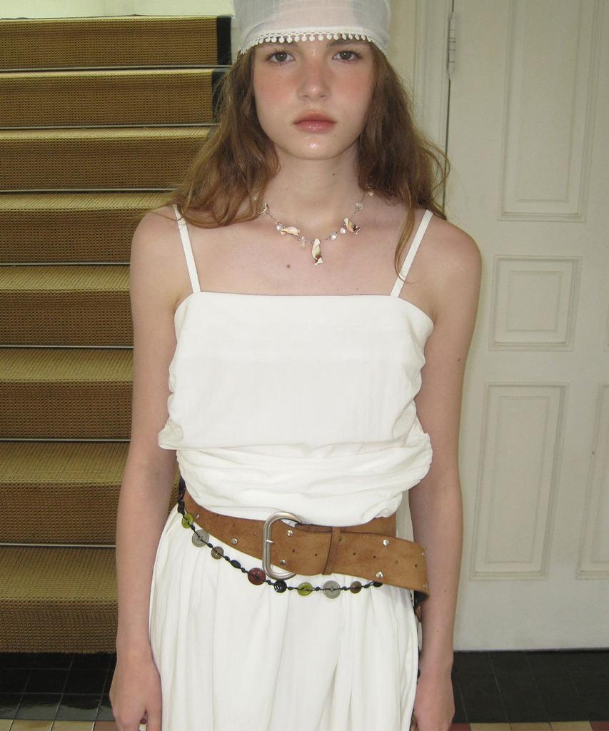 Eopaeleolakaibeu Sicily Shirring Dress - Ivory