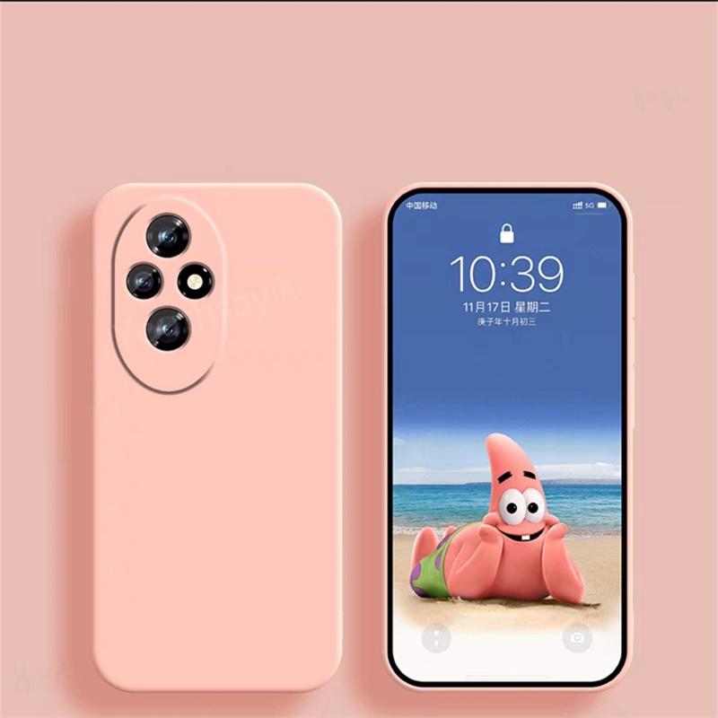 Kryt pouzdra pro Honor 200 pro Honor 200 Pro Fundas Coque Tekutý silikon Měkký TPU Nárazník telefonu Pro Honor 200 Pro