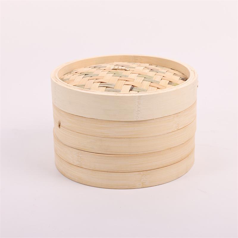 Mini Bamboo Xiao Long Bao Steamer with Steaming Grid for Dumplings