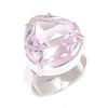 Pink Kunzite Gemstone 925 Sterling Silver Jewelry Ring Size 7.5