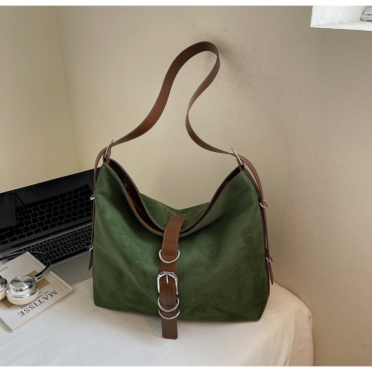 Fashion Popular Tote Bag Women 2025 New Retro Large Capacity Commuter Shoulder Bag Commuter Crossbody Bag