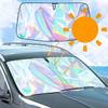1pc Car Sun Shade, Summer Windshield Sunshade, Foldable Laser Sun Protector, Keeps Vehicle Cool, Interior Protection, UV Rays