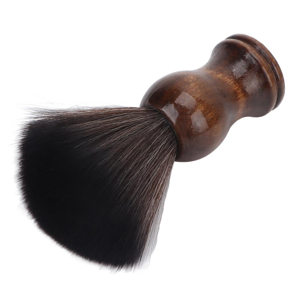 Men Soft Hair Shaving Brush Home Barber Shop Wooden Handle Hair Cutting Neck Dust Brush Face Grooming Tool
