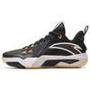 Speed Battle 5 Textile, Synthetic Leather, TPU Cushioning, Wear Resistant Mid Top Basketball Shoes Men's Black 112341113-9