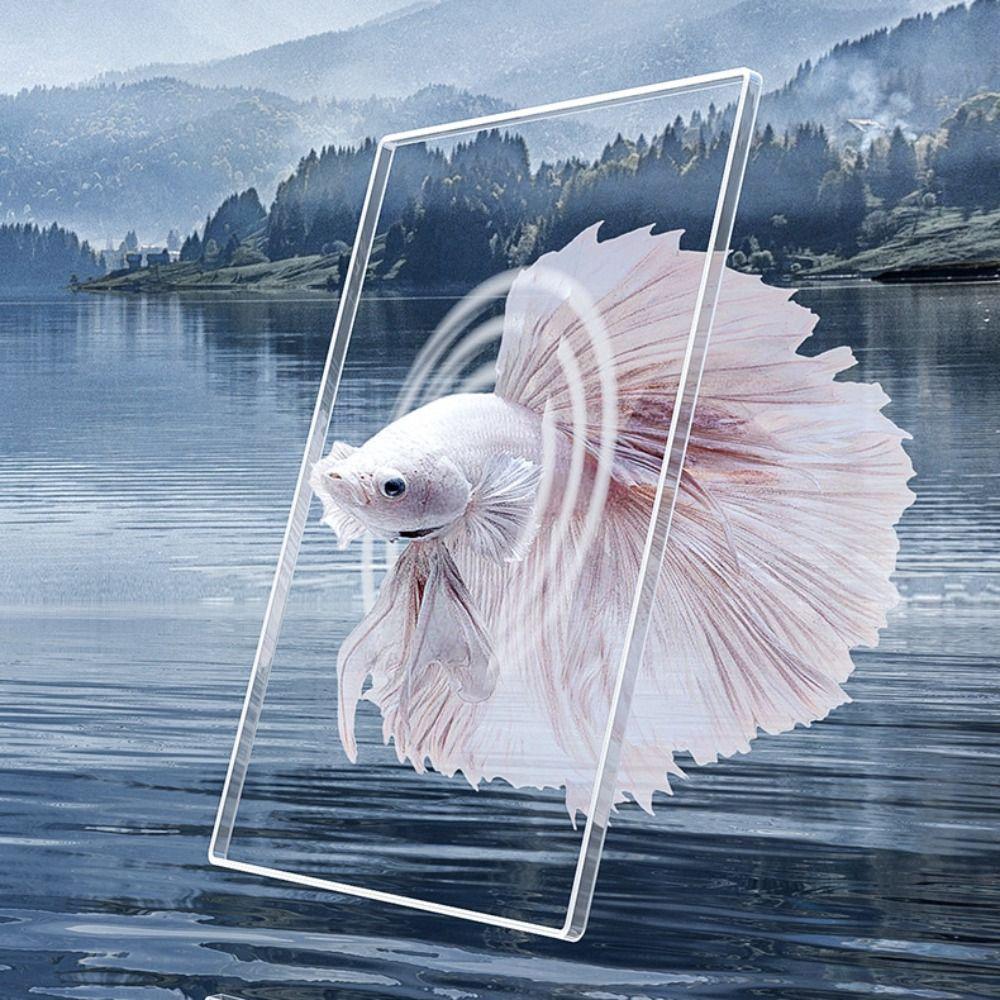 High Definition Transparent Fish Tank Stackable Fish Breeding Box Desktop Fish Tank Office