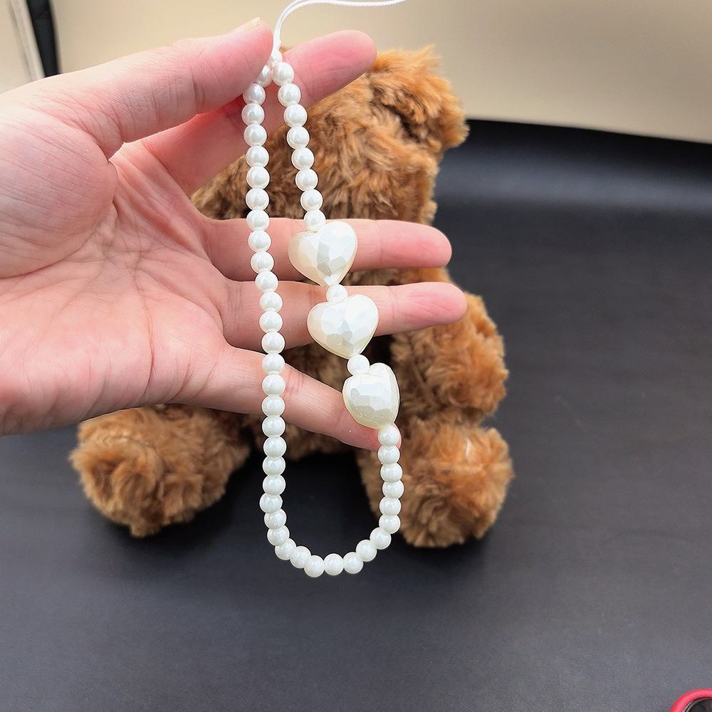 Butterfly Bead Necklace: Stylish Short Lanyard for Female Bag Accessory