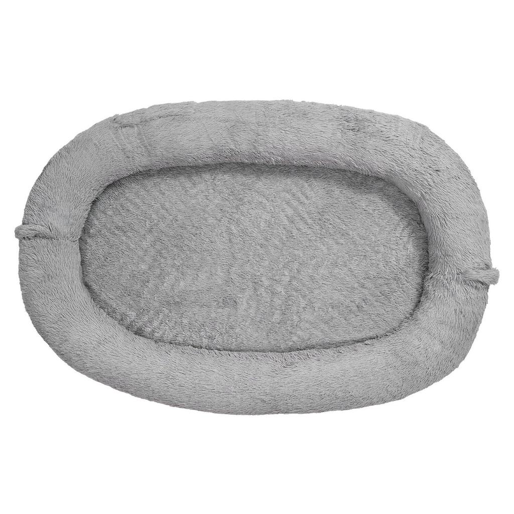 Human Dog Bed, 1740 X 1180 X 240 Mm Orthopedic Memory Foam Human Sized Dog Bed, Humans Pet Beds with Side Pocket, Handle & Zipper, Removable